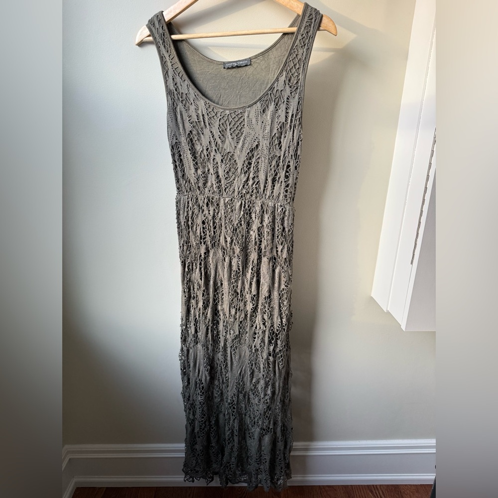 SANDRO FERRONE Sheer Maxi Dress Whimsigoth Grunge Ethereal‎ Fairy Textured M